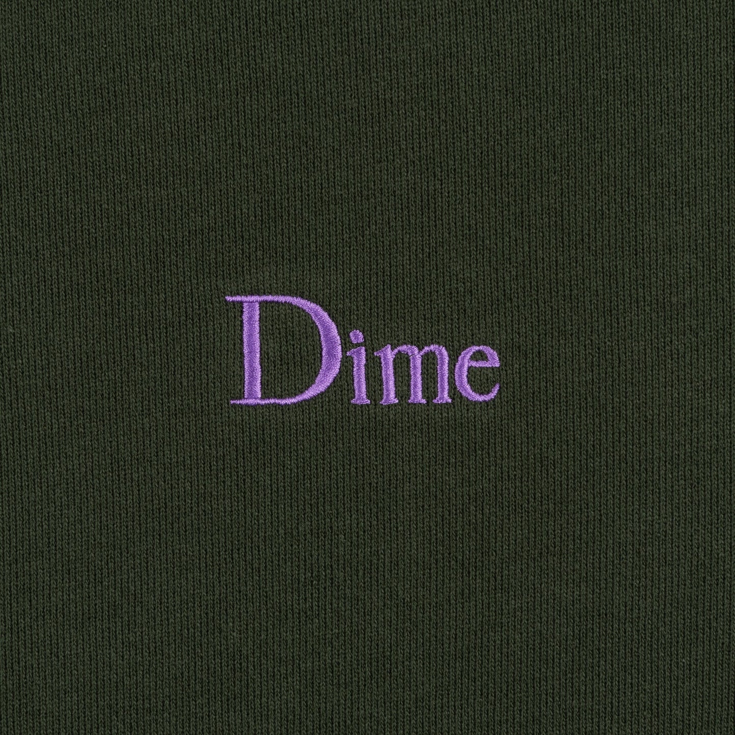 Dime Classic Small Logo Crewneck - Forest Green