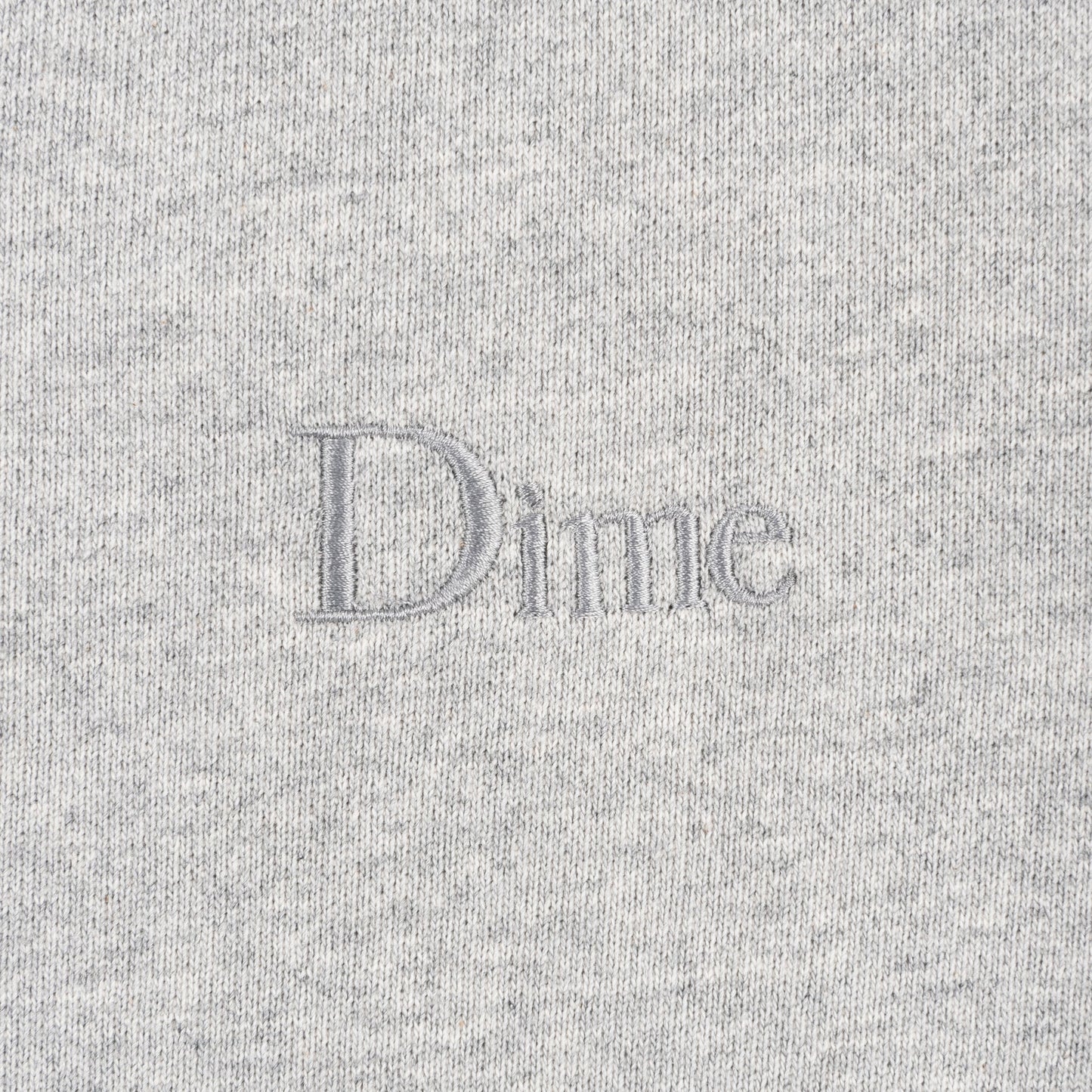 Dime Classic Small Logo Crewneck - Heather Gray