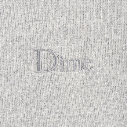 Dime Classic Small Logo Crewneck - Heather Gray