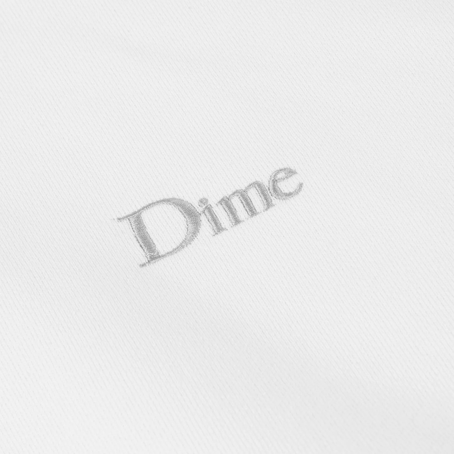 Dime Classic Small Logo Hoodie - White