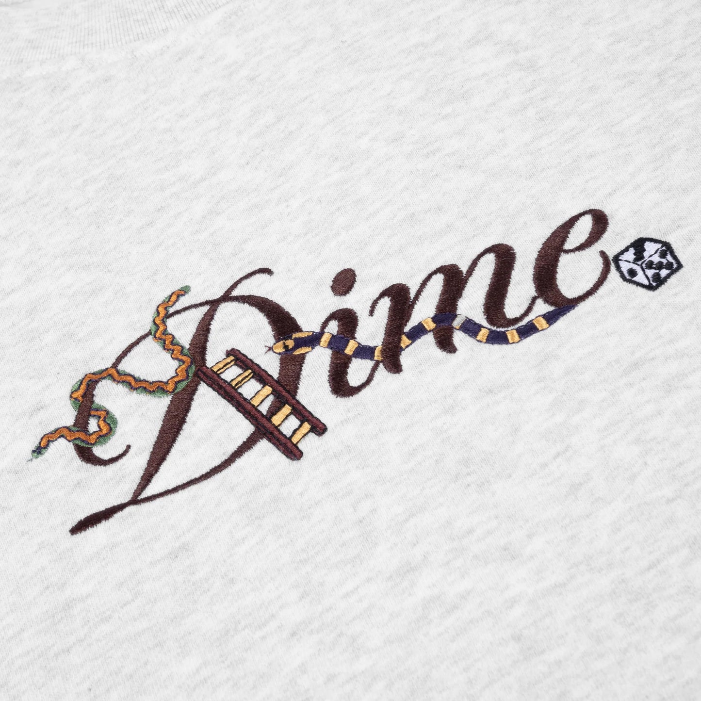 Dime Cursive Snake Crewneck - Ash