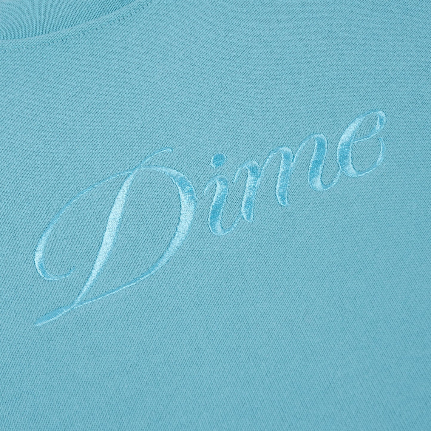 Dime Cursive Logo Crewneck - Ocean Blue