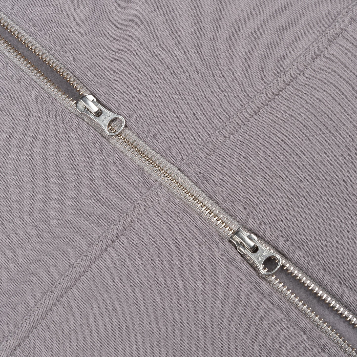Dime Cursive Small Logo Zip Hoodie - Taupe