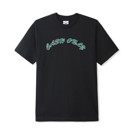 Cash Only Logo Tee - Black/Green