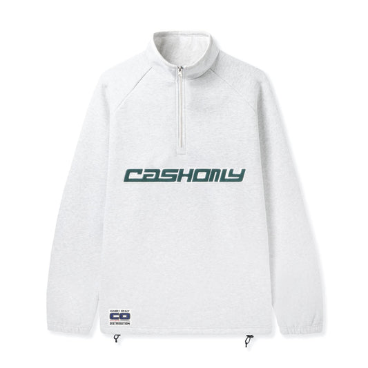 Cash Only Track 1/4 Zip Pullover - Ash