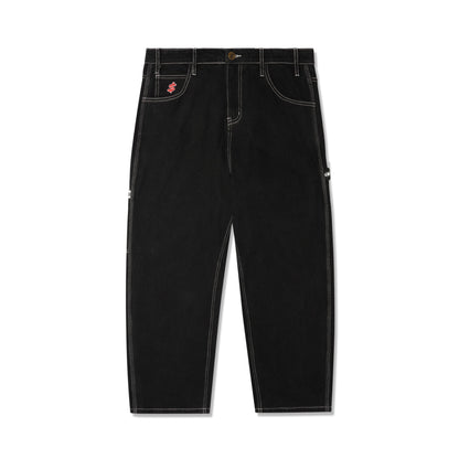 Cash Only Carpenter Baggy Denim Jeans - Flat Black