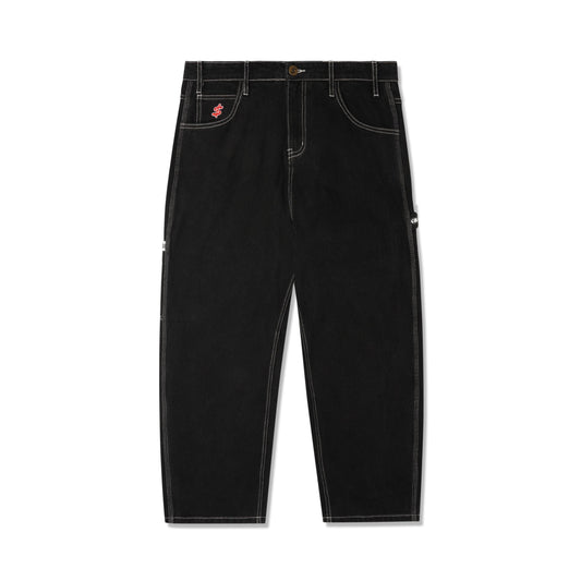 Cash Only Carpenter Baggy Denim Jeans - Flat Black