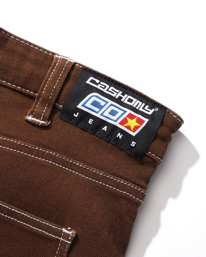Cash Only Aleka Cargo Jeans - Brown