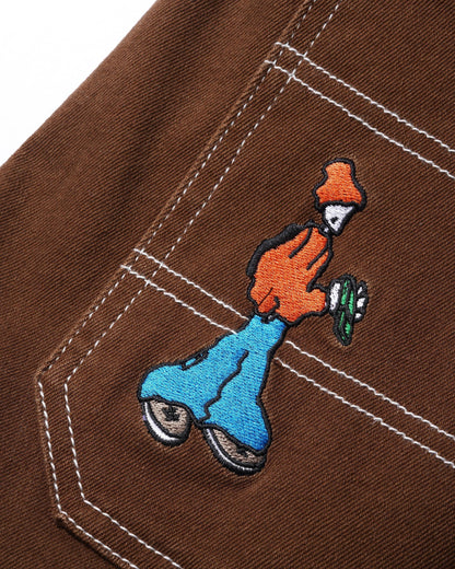Cash Only Aleka Cargo Jeans - Brown