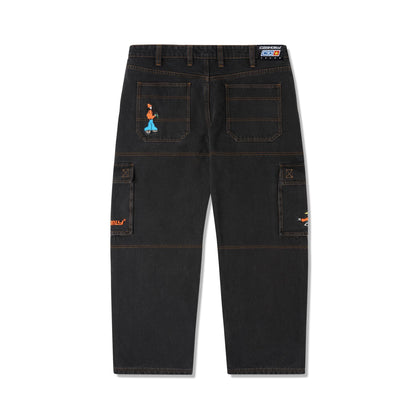 Cash Only Aleka Cargo Jeans - Faded Black