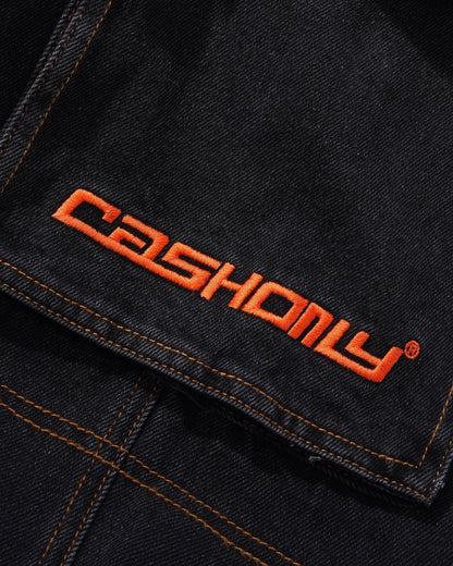 Cash Only Aleka Cargo Jeans - Faded Black