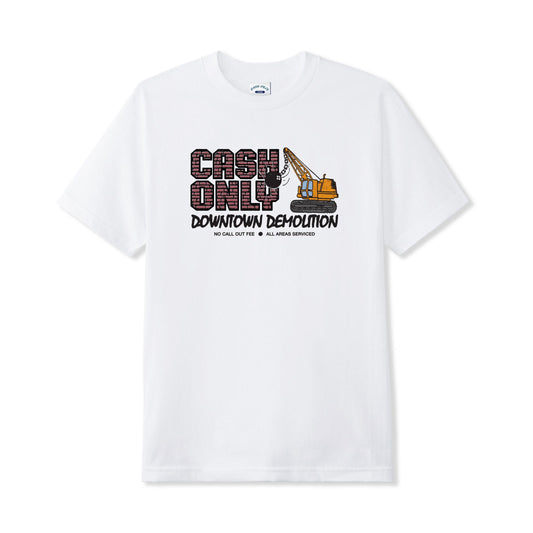 Cash Only Demolition Tee - White