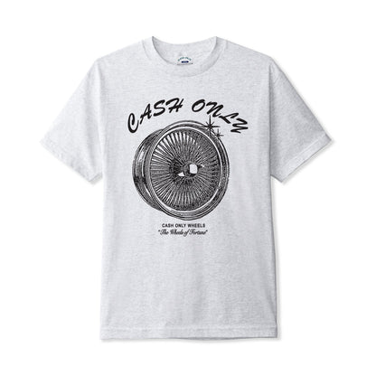 Cash Only Wheels Tee - Ash