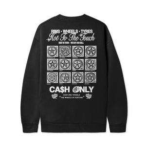 Cash Only Wheels Crewneck - Black