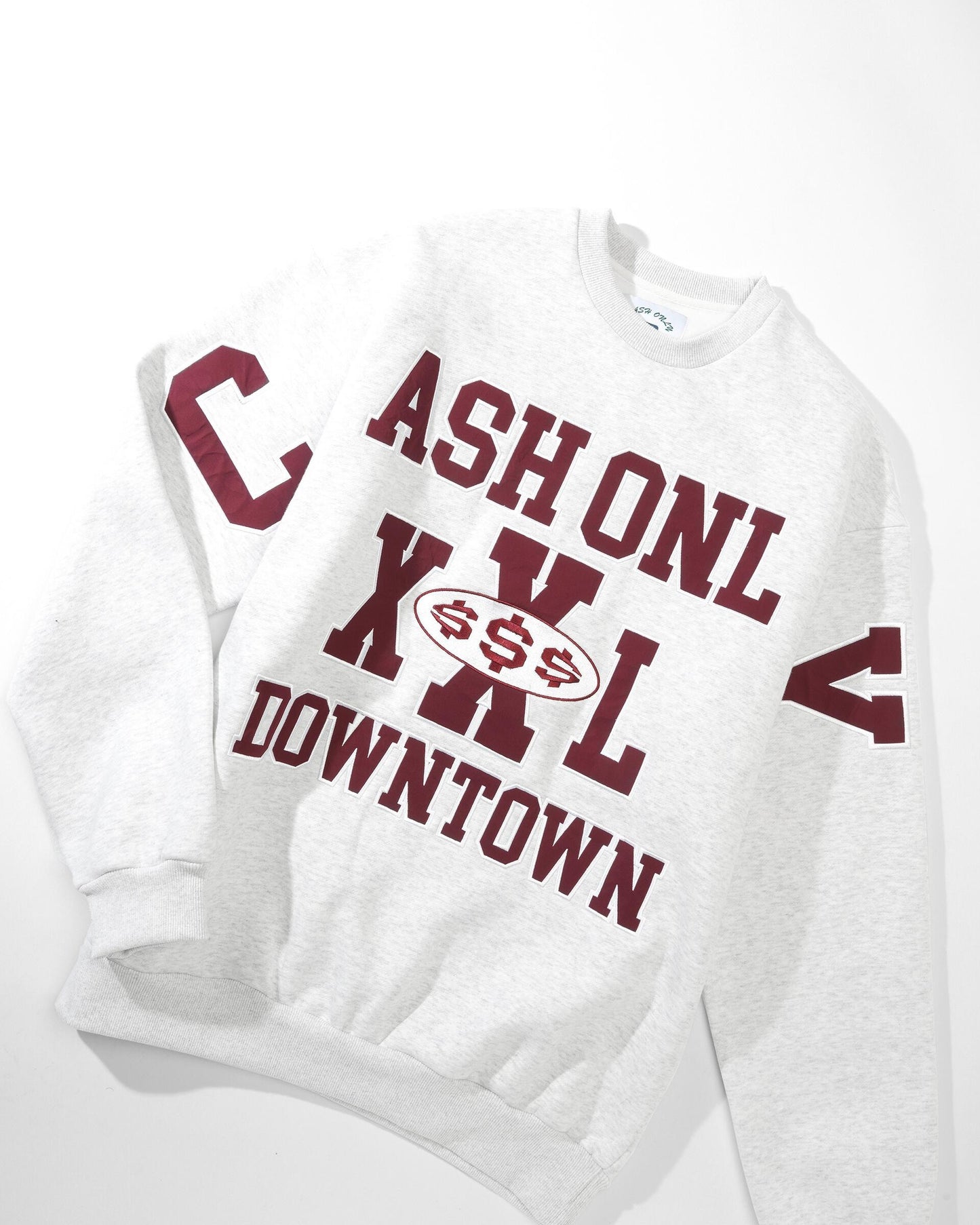 Cash Only Authority Crewneck - Ash