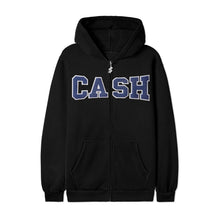 Load image into Gallery viewer, Cash Only Campus Zip-Thru Hoodie - Black