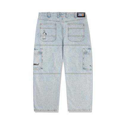 Cash Only Aleka Cargo Jeans - Light Wash