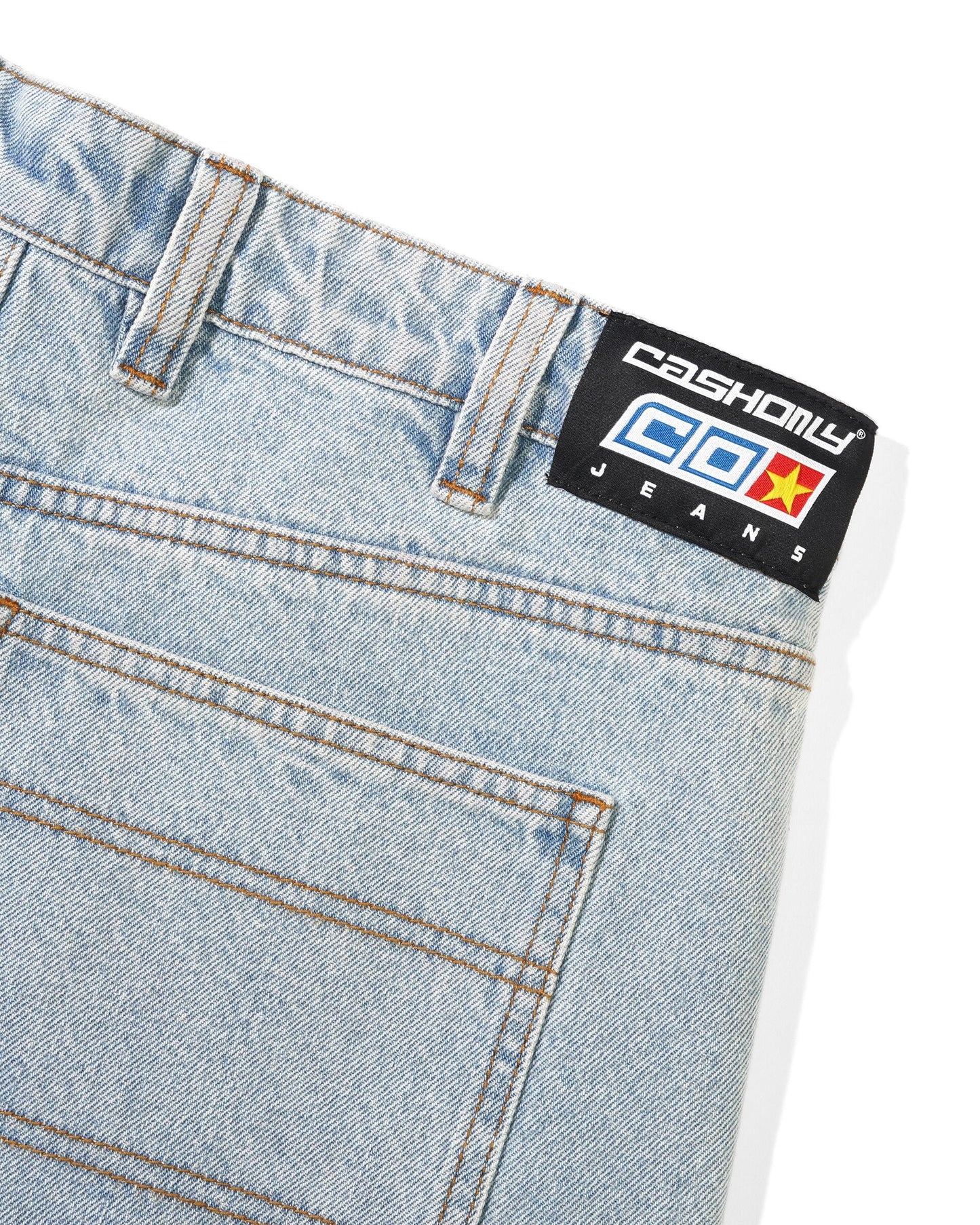 Cash Only Aleka Cargo Jeans - Light Wash