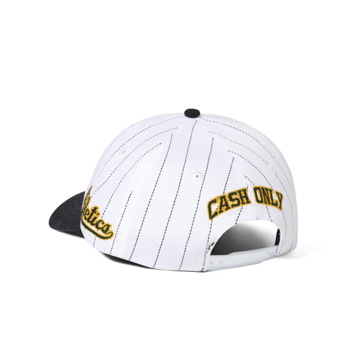 Cash Only Ballpark Snapback Cap - White / Black