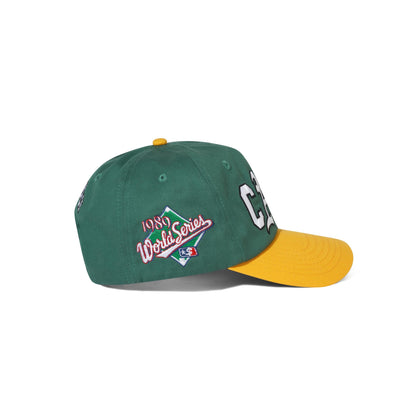 Cash Only Ballpark Snapback Cap - Green / Gold