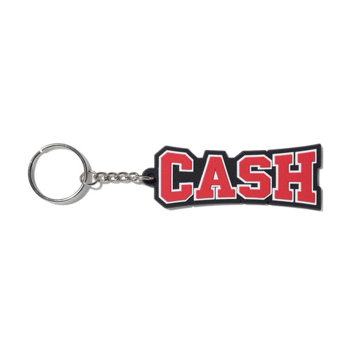 Cash Only Campus Rubber Key Chain - Black / Red