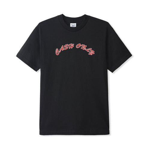 Cash Only Logo Tee - Black/Red