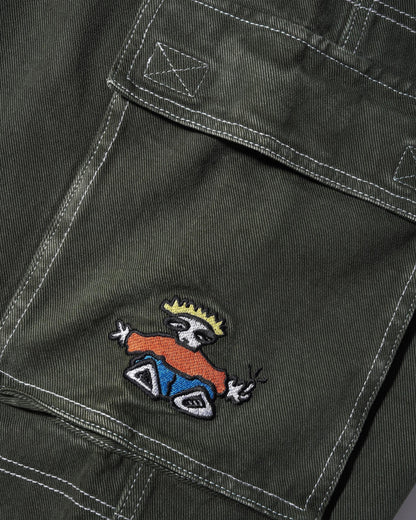 Cash Only Aleka Cargo Jeans - Washed Army