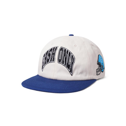 Cash Only Superbowl Snapback Cap - Cream/Royal Blue