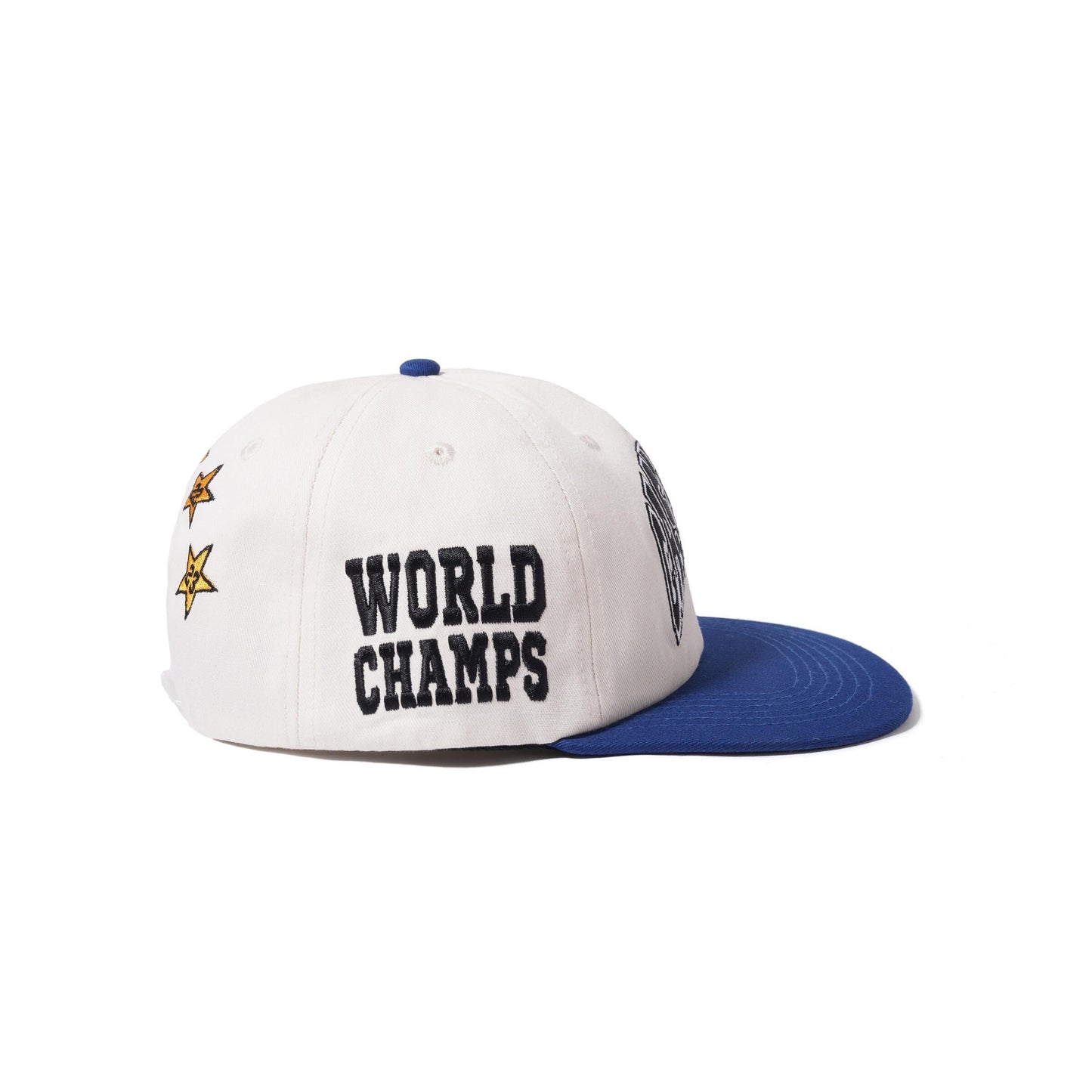 Cash Only Superbowl Snapback Cap - Cream/Royal Blue