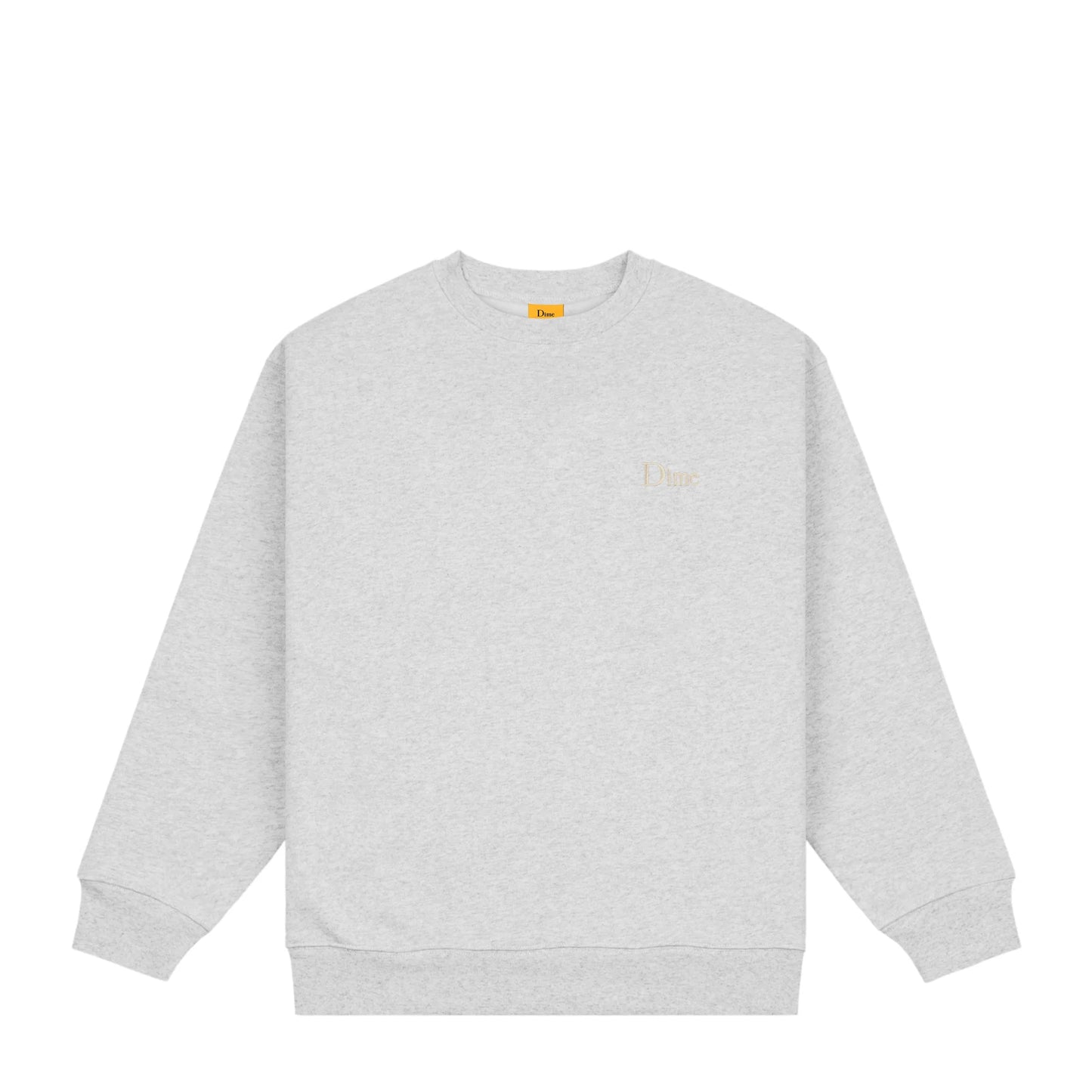 Dime Classic Small Logo Crewneck - Heather Gray