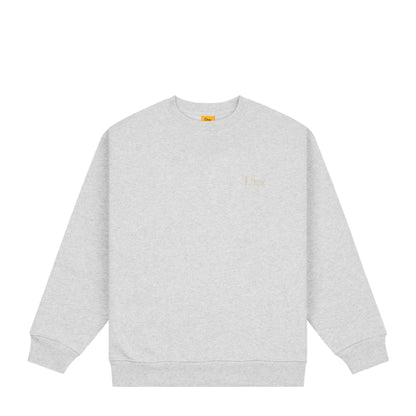 Dime Classic Small Logo Crewneck - Heather Gray