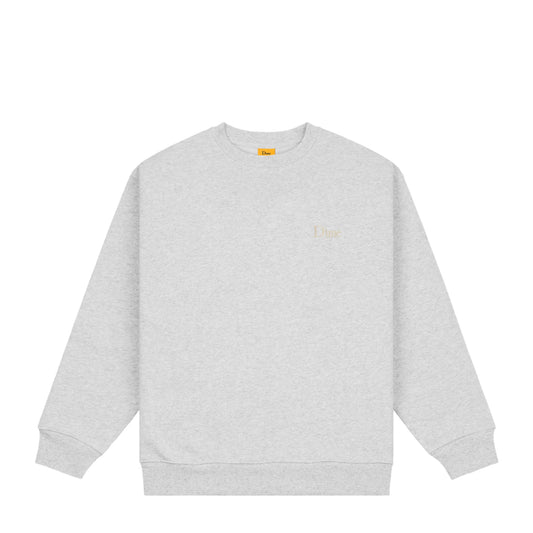 Dime Classic Small Logo Crewneck - Heather Gray