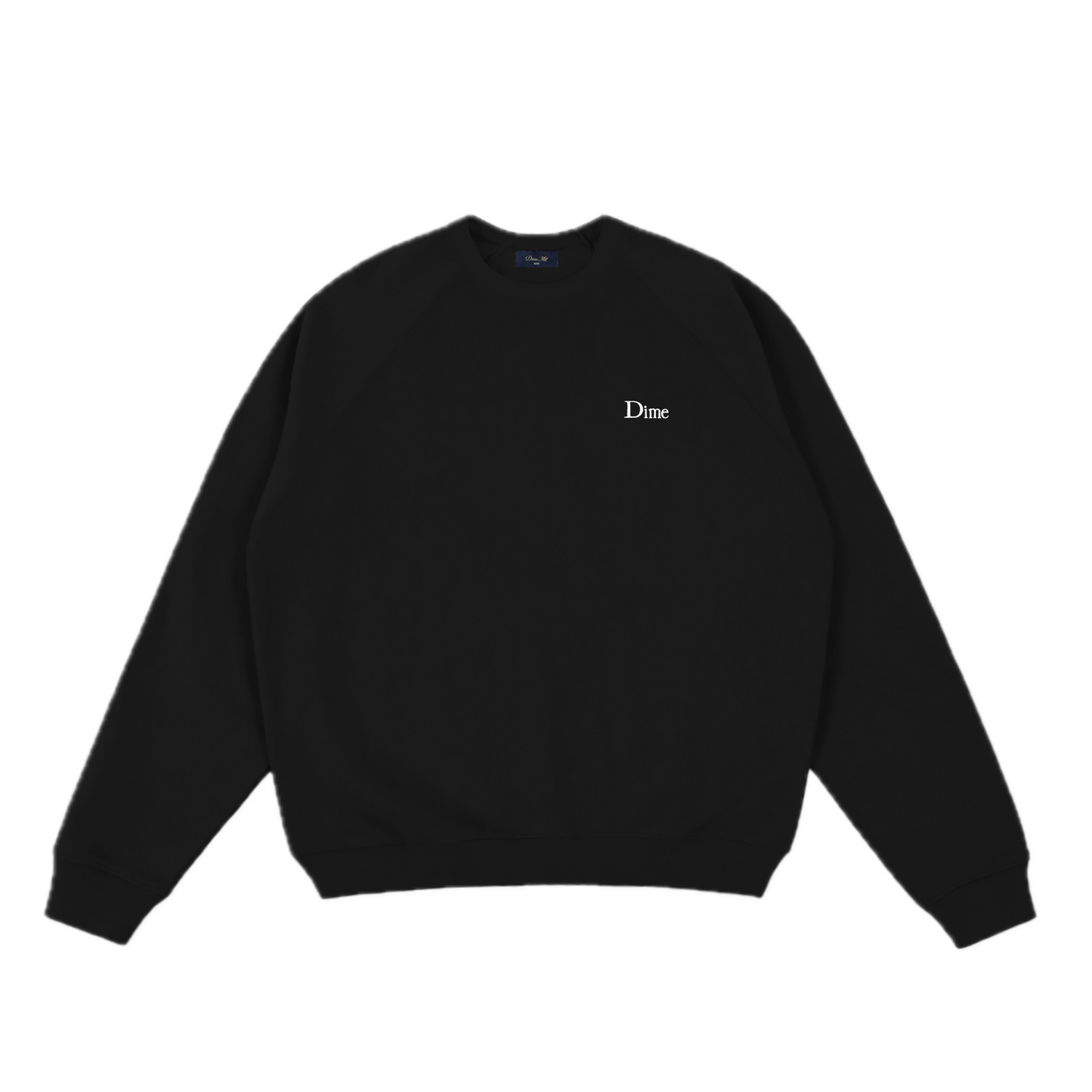 Dime Classic Small Logo Crewneck - Black