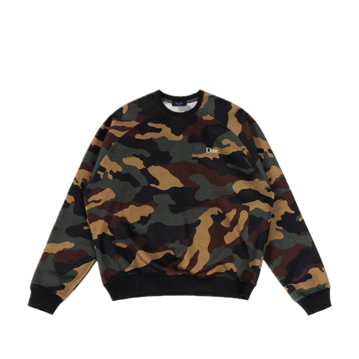 Dime Classic Logo Crewneck - Dark Camo