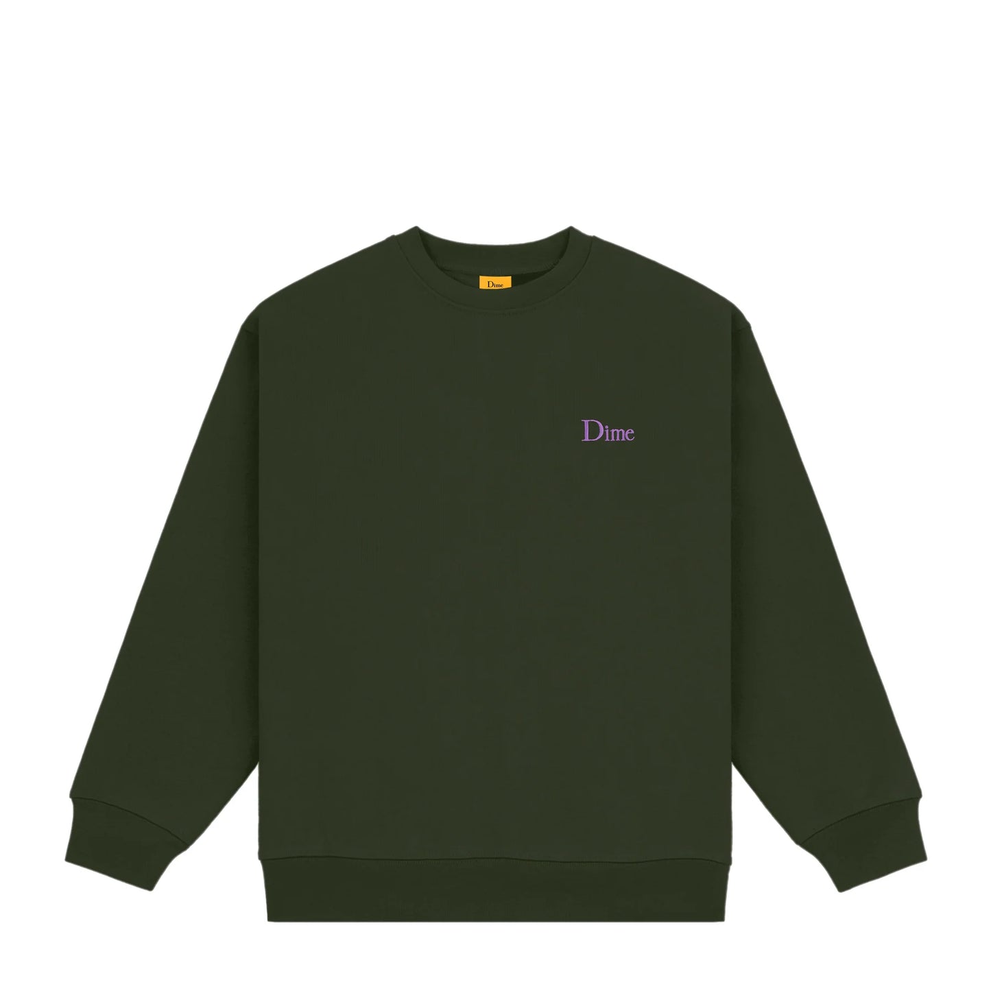 Dime Classic Small Logo Crewneck - Forest Green