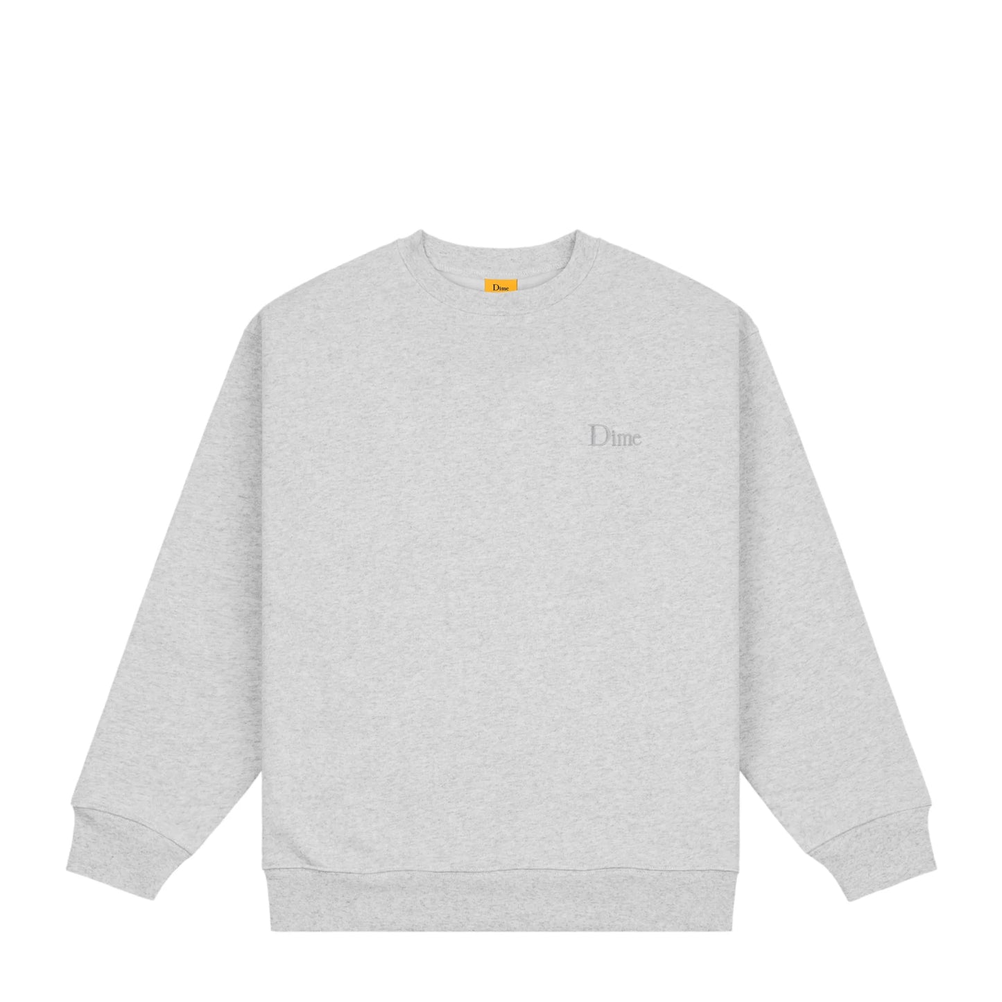 Dime Classic Small Logo Crewneck - Heather Gray