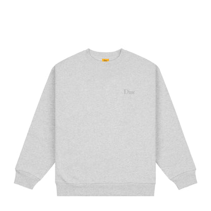 Dime Classic Small Logo Crewneck - Heather Gray