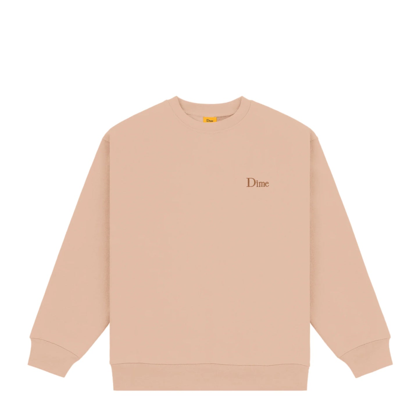 Dime Classic Small Logo Crewneck - Tan