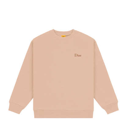 Dime Classic Small Logo Crewneck - Tan