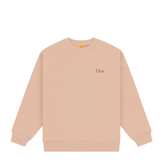 Dime Classic Small Logo Crewneck - Tan