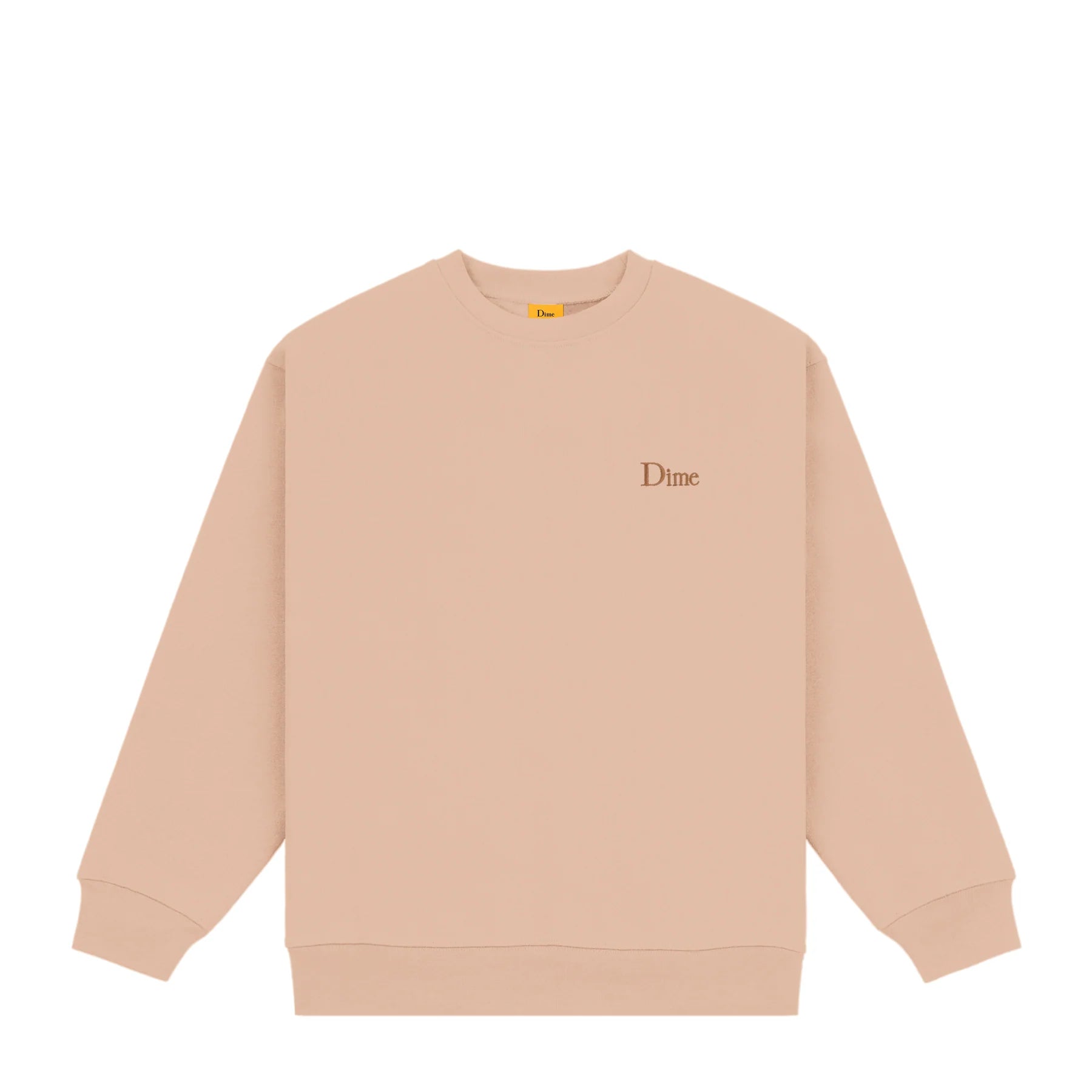 Dime Classic Small Logo Crewneck - Tan – Ninetimes Skateshop