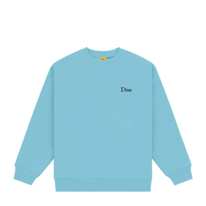 Dime Classic Small Logo Crewneck - Ocean Blue