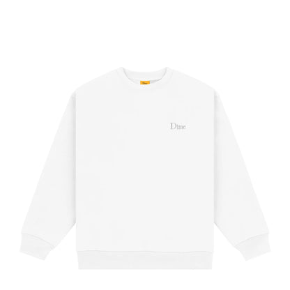 Dime Classic Small Logo Crewneck - White