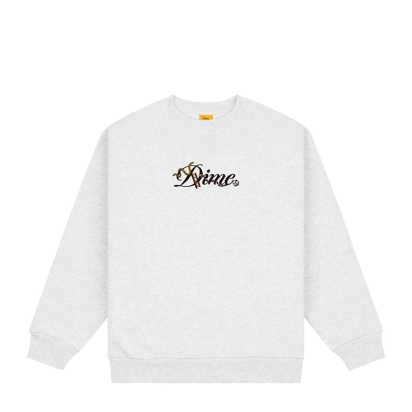 Dime Cursive Snake Crewneck - Ash