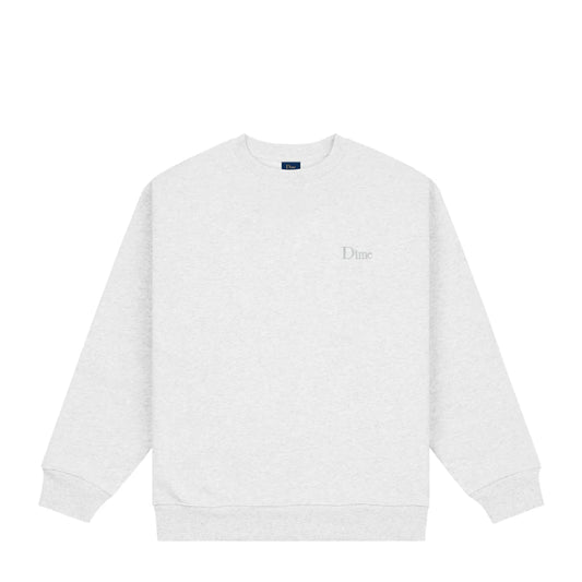 Dime Classic Small Logo Crewneck - Ash