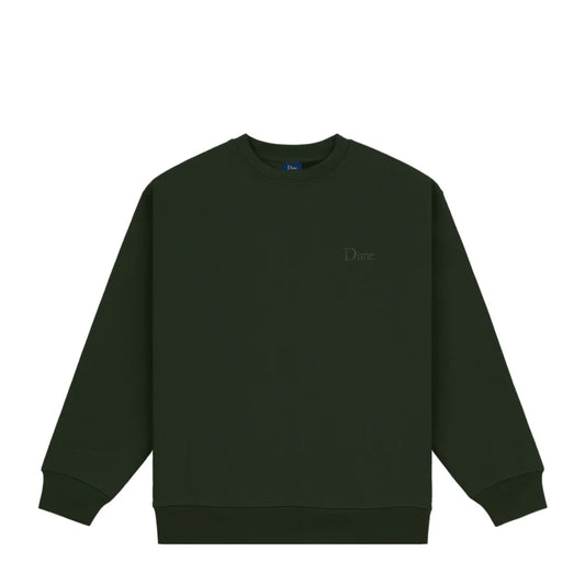 Dime Classic Small Logo Crewneck - Forest Green