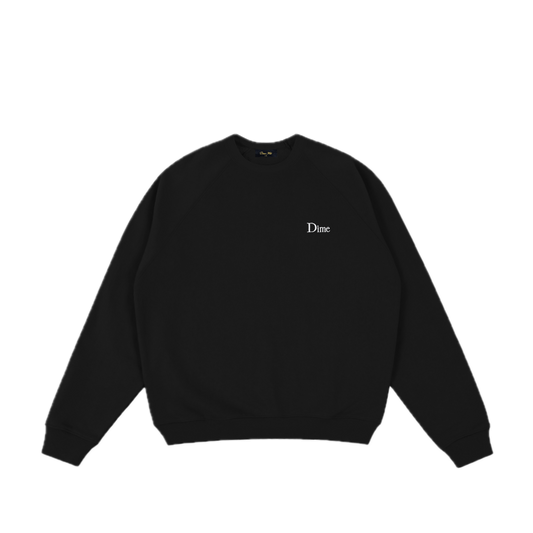 Dime Classic Small Logo Crewneck - Black