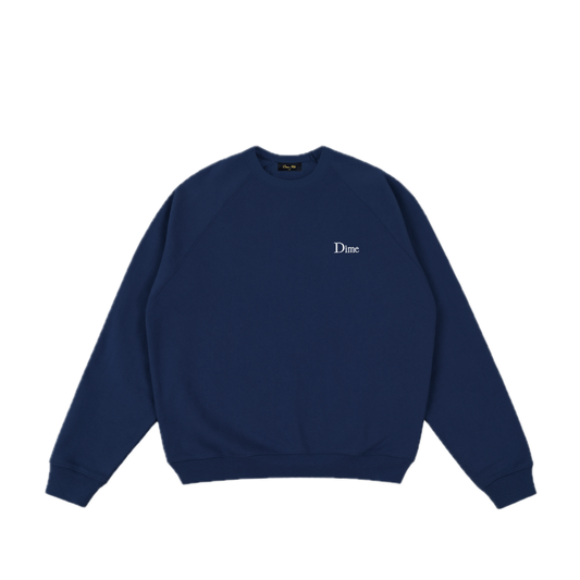 Dime Classic Small Logo Crewneck - Midnight Navy