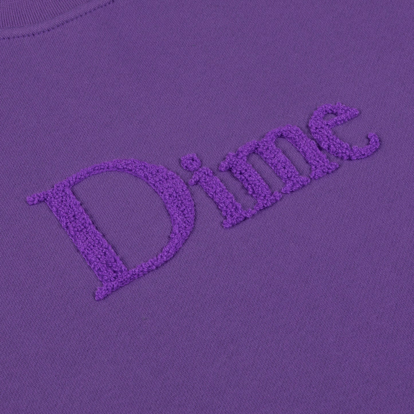 Dime Classic Logo Crewneck - Deep Purple
