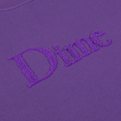 Dime Classic Logo Crewneck - Deep Purple